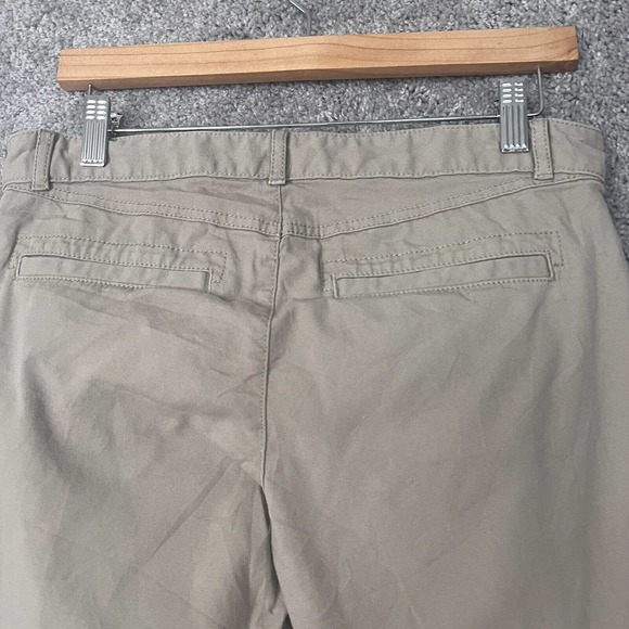 Gap Pants Womens Size 4 Khaki Skinny Ankle Zip Pockets Flat Front Cotton Casual - Picture 4 of 12